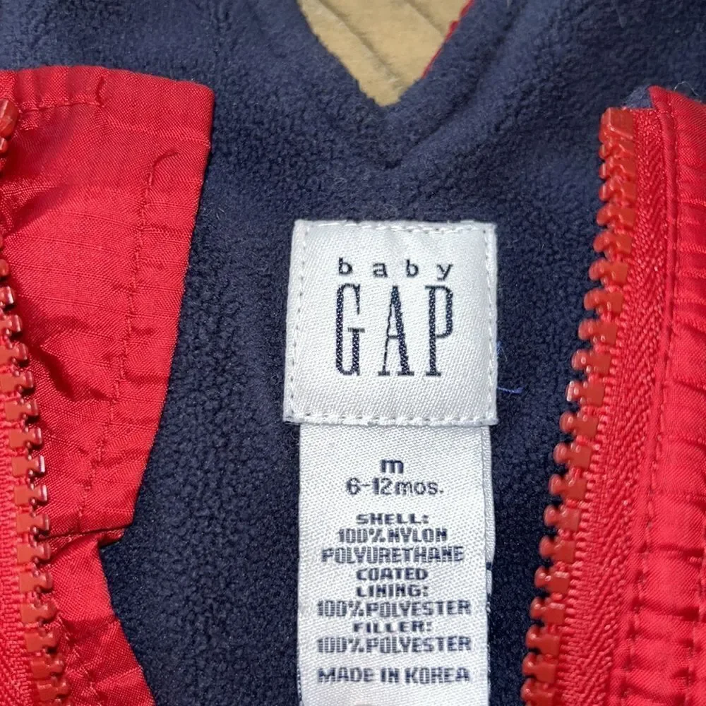 Baby Gap Snow ⛄️ FleeceLined ‘Ski’ ⛷️ Bib Pants. 2 zippers Easy In & Out.